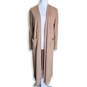 Shein Long Open Front Cardigan